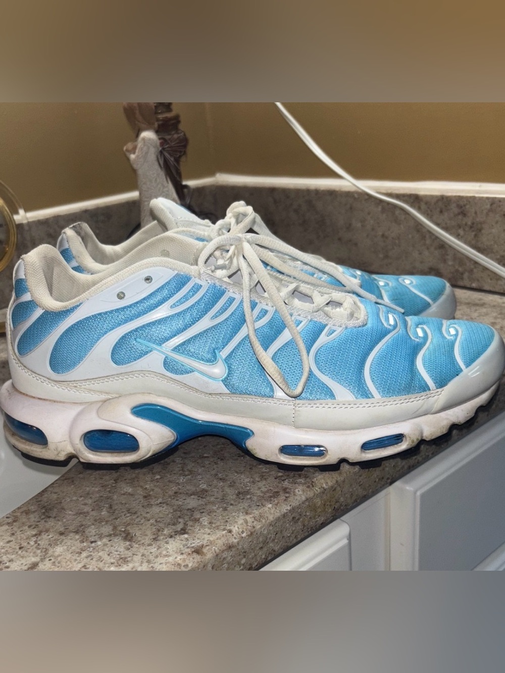 Nike Mens TN Air Max-Style Blue/White Running Sneakers.  Mens SZ 12